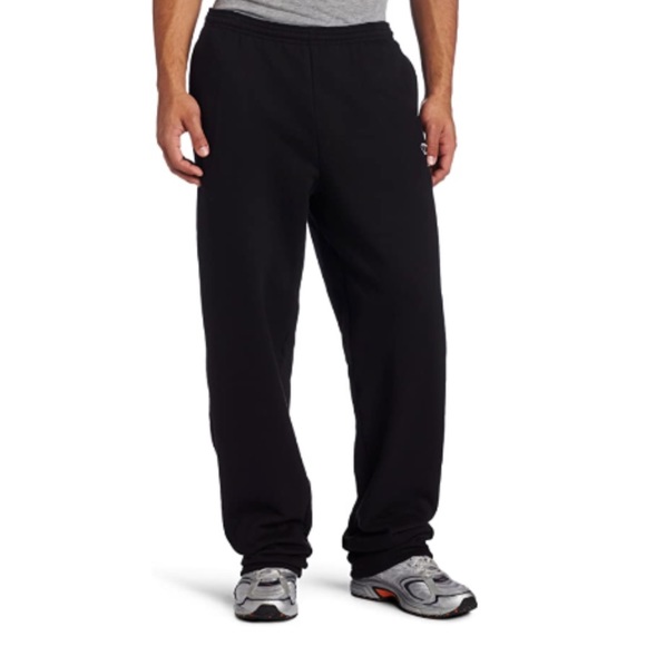 champion sweatpants open bottom